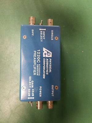  Physical Acoustics 1220A 200H Acoustic Emission Preamplifier 40-60dB 28 Volt